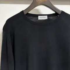 【美品】JOHN SMEDLEY ジョンスメドレー メリノウールニット 黒 M