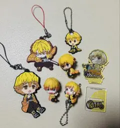 鬼滅の刃 我妻善逸 アクリルキーホルダー 7点セット まとめ売り