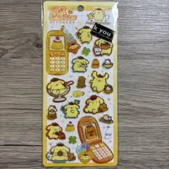 国内正規品保証！平成はっぴーフォン　ポムポムプリン　サンリオ　新品　立体シール