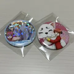 銀魂 缶バッジ 神楽 銀時 新八 万事屋