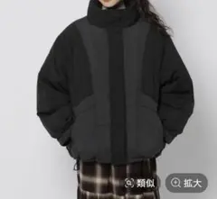 niko and…ニコアンド⭐︎ アライド配色ジャケット⭐︎チャコール