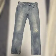 BAYFLOWライトブルーダメージデニムパンツ31インチ