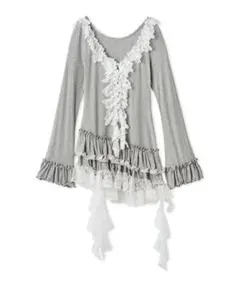 SNIDEL ティアードフリルカットソープルオーバー