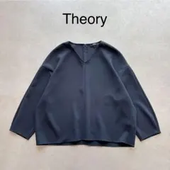 【美品】 セオリー 近年モデル ブラウス シャツ プルオーバー Vネックのサムネイル