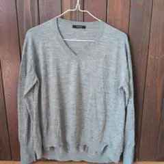 JOURNAL STANDARD グレー Vネックニット