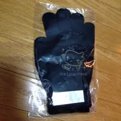 アイリン 手袋 黒地×ゴールド 羽生結弦