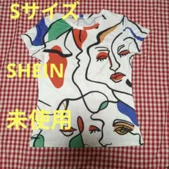 SHEIN アートプリント 半袖TシャツSサイズ 未使用のサムネイル