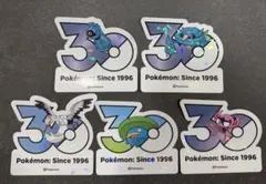韓国限定】ポケモン30周年記念スティッカー 5枚セット まとめ売り④