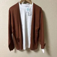 本日限り値下げラインカーディガン+Tシャツ セットアップ　ハンドウォッシャブル