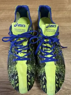 アシックス 陸上競技用スパイク 27cm エリートモデル イエロー/ブルー