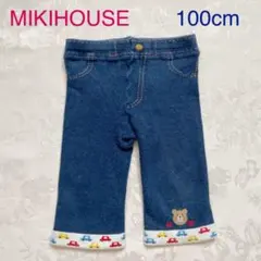 ミキハウス スパッツ パンツ デニム くるま くま ホットビスケッツ