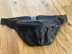 極美品 PORTER ポーター タンカー ウエストバッグ ブラック