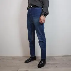 EDWIN ウォッシュ加工デニムジーンズパンツ ストレート ブルー/TW261 