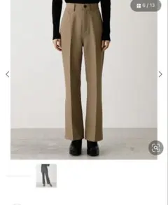 センタープレスフレアパンツ