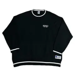ラッセル（RUSSELL）クルーネックニット ブラック XL ゆったり