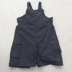 COMME CA ISM ブラックオーバーオール、90cm