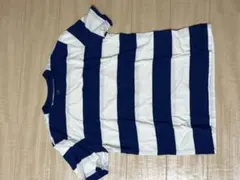 GAP 青と白のストライプ Tシャツ S