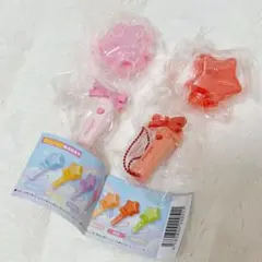 【新品】ガチャ アイドルペンライト ピンク&あかセット