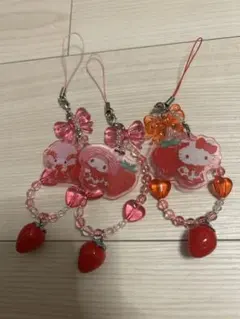 サンリオキャラクターズ　いちご新聞シークレットストラップ　3つセット