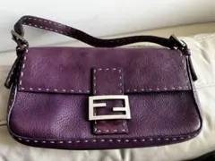 フェンディ FENDI マンマバケット パープル ワンショルダー - メルカリ