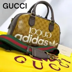限定品✨新品✨GUCCI×adidas 2WAYショルダーバッグ GG柄 袋付き