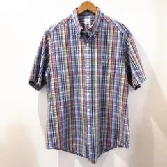 Brooks Brothers 半袖ボタンダウンシャツ シアサッカー Lのサムネイル