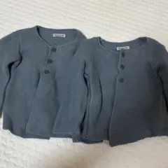 10mois Hoppetta ブルー　カーディガン　80cm ２着　双子