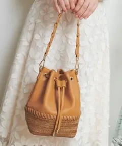 異素材コンビ巾着ＢＡＧのサムネイル