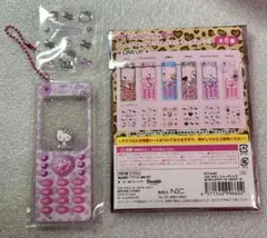 ハローキティ なつかしガラケーキーホルダー2 ヒョウ パープル キティ ガラケーのサムネイル