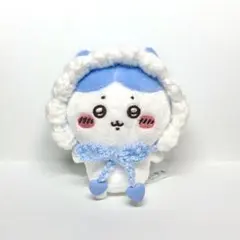 ちいかわ おすわりぬいぐるみ用 フリルボンネット ブルー