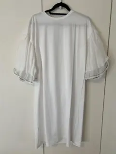 ROSE BUD ワンピース 白 フレア袖 チュニック ワンピ