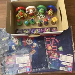 スーパーマリオ バンド ハンカチ ピクミン フィギュア まとめ売り