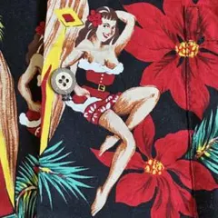 90s 古着 USA製 フラガール 南国鳥柄 ボタニカル柄 アロハシャツ