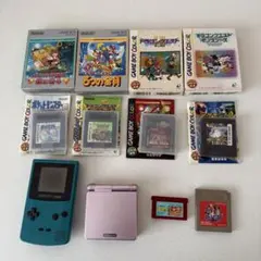 ゲームボーイアドバンスSP本体＆ソフト10本 おまけゲームボーイカラー