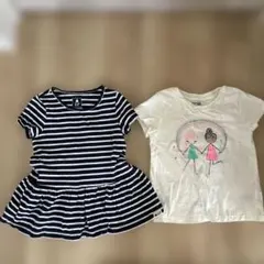 GAP 3歳 ストライプワンピースとTシャツセット