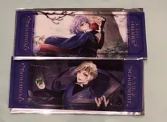 ツイステ／ヴィル／エペル／箔押しクリアカード／AGF／ポップアップ／クリアカード