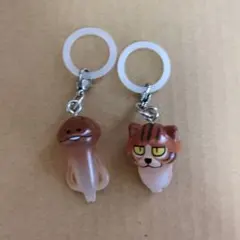 なめこ栽培のめじるしアクセサリー2点