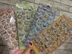 即日発送　4枚セットちいかわ　水入りシール　ウォーター　立体