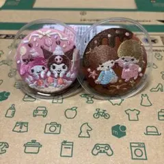 サンリオ刺繍缶バッチ