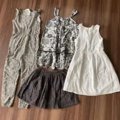 サロペット　ワンピース　スカート　4点セット　130