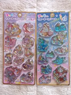 ほっぺちゃん　ウォーターインシール　サン宝石　平成レトロ　2種セット