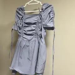 GRL ミニワンピース ブルー F