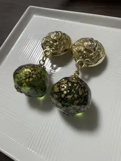 海外製　ヴィンテージ　イヤリング　大ぶり