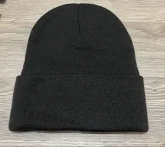ニット帽　ダークブラウン