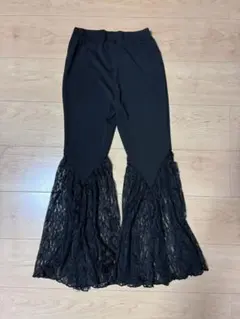 SHEIN レースフレアパンツ ブラック ジャズダンス 衣装 11Yのサムネイル