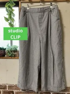 studio CLIP 스튜디오 클립 스트라이프 와이드 팬츠