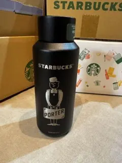 【新品未使用】スタバ PORTER リサイクルステンレスボトル マットブラック