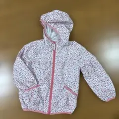 花柄フード付きパーカー　ウィンドブレーカー 120