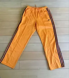 【希少カラー】アディダス オリジナルス トラックパンツ オレンジ M 裾汚れあり