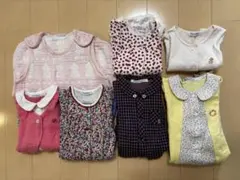 【値下げ】ファミリアfamiliar ロンパースとスリーピングベスト70㎝　7点